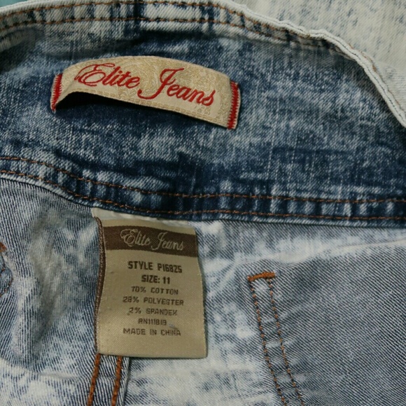 Acid washed high-waisted skinny jeans - Picture 4 of 4