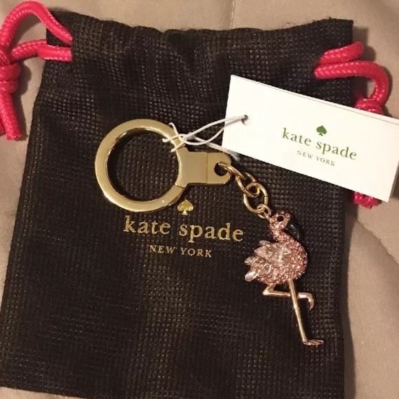 kate spade Accessories - Kate Spade NWT Flamingo Key Chain