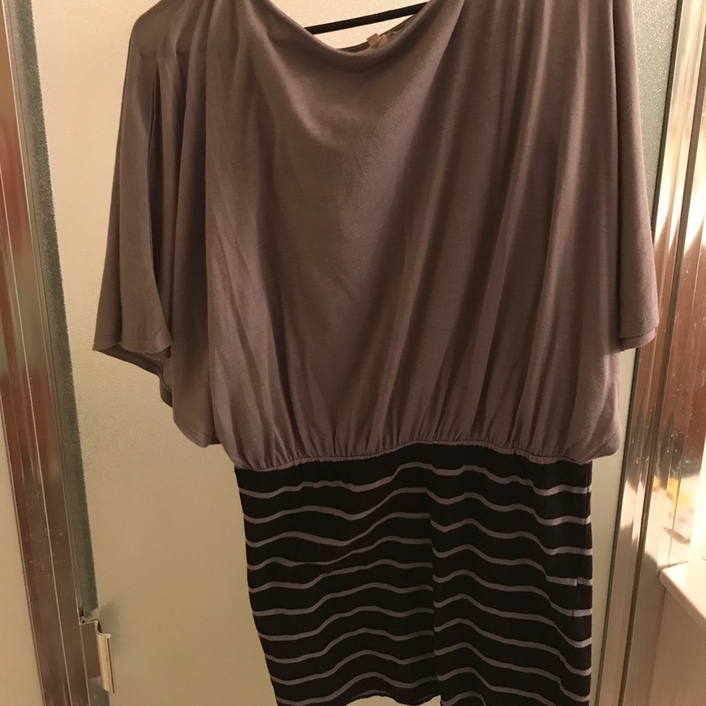 Grey & Black Dress