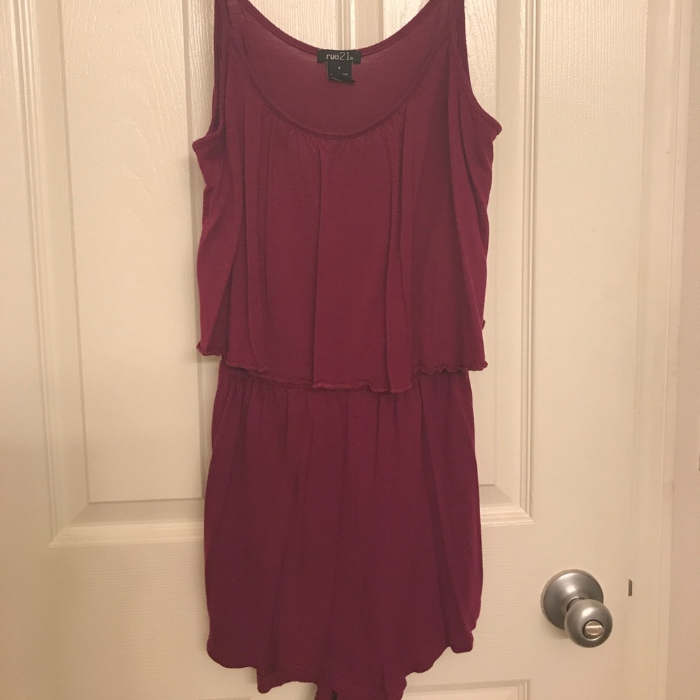 Maroon Romper
