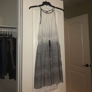 Dress black and white