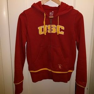 USC Nike sweatshirt hoodie full zip