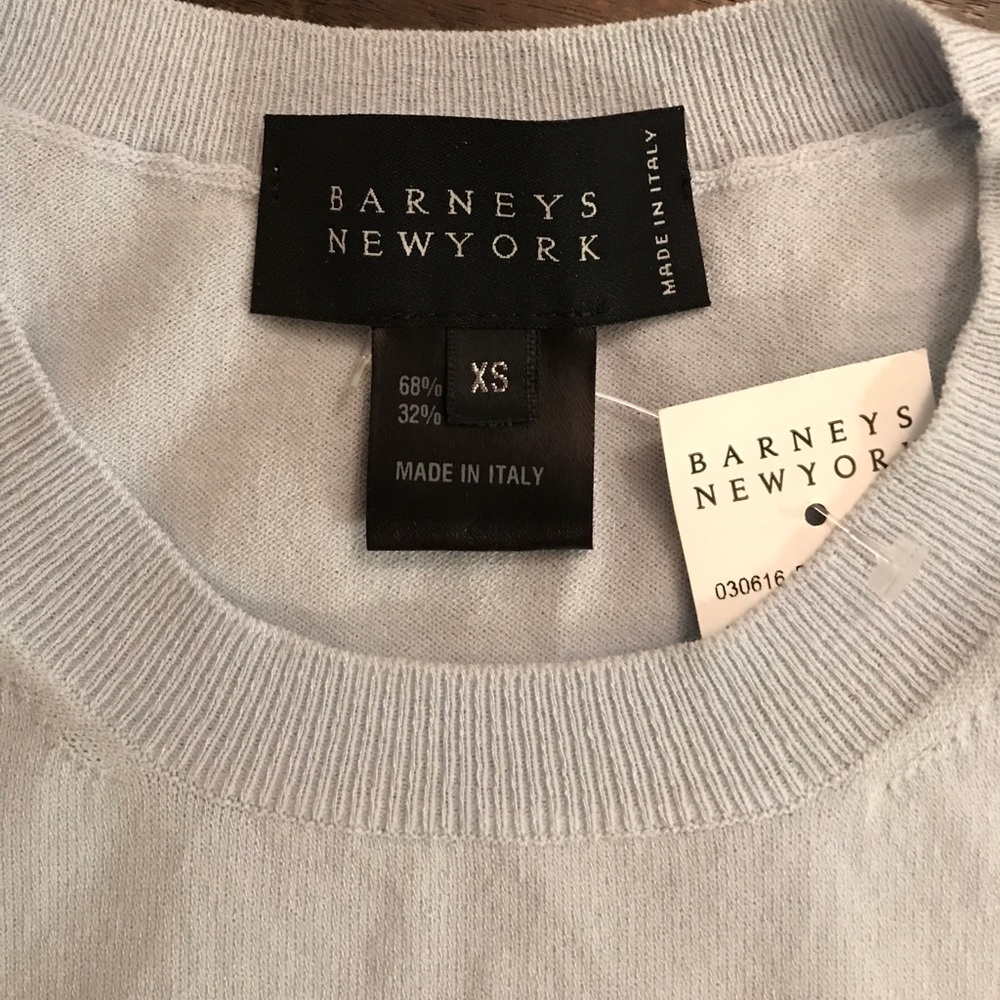 ‼️LAST DAY‼️NWT~Barney's NY Baby Blue Sweater - Picture 3 of 6