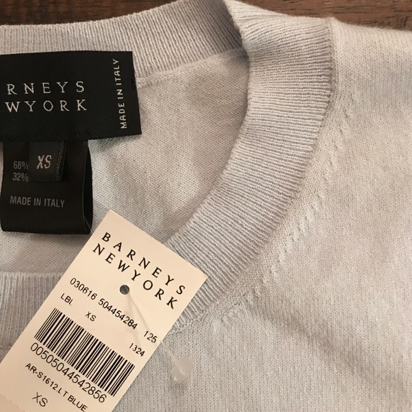 ‼️LAST DAY‼️NWT~Barney's NY Baby Blue Sweater - Picture 2 of 6