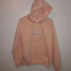 Supreme Peach Box Logo Hoodie