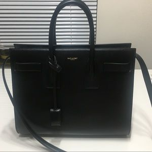Yves Saint Laurent Small Sac De Jour Bag in Black