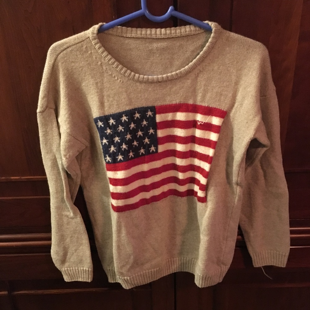 American Flag Sweater