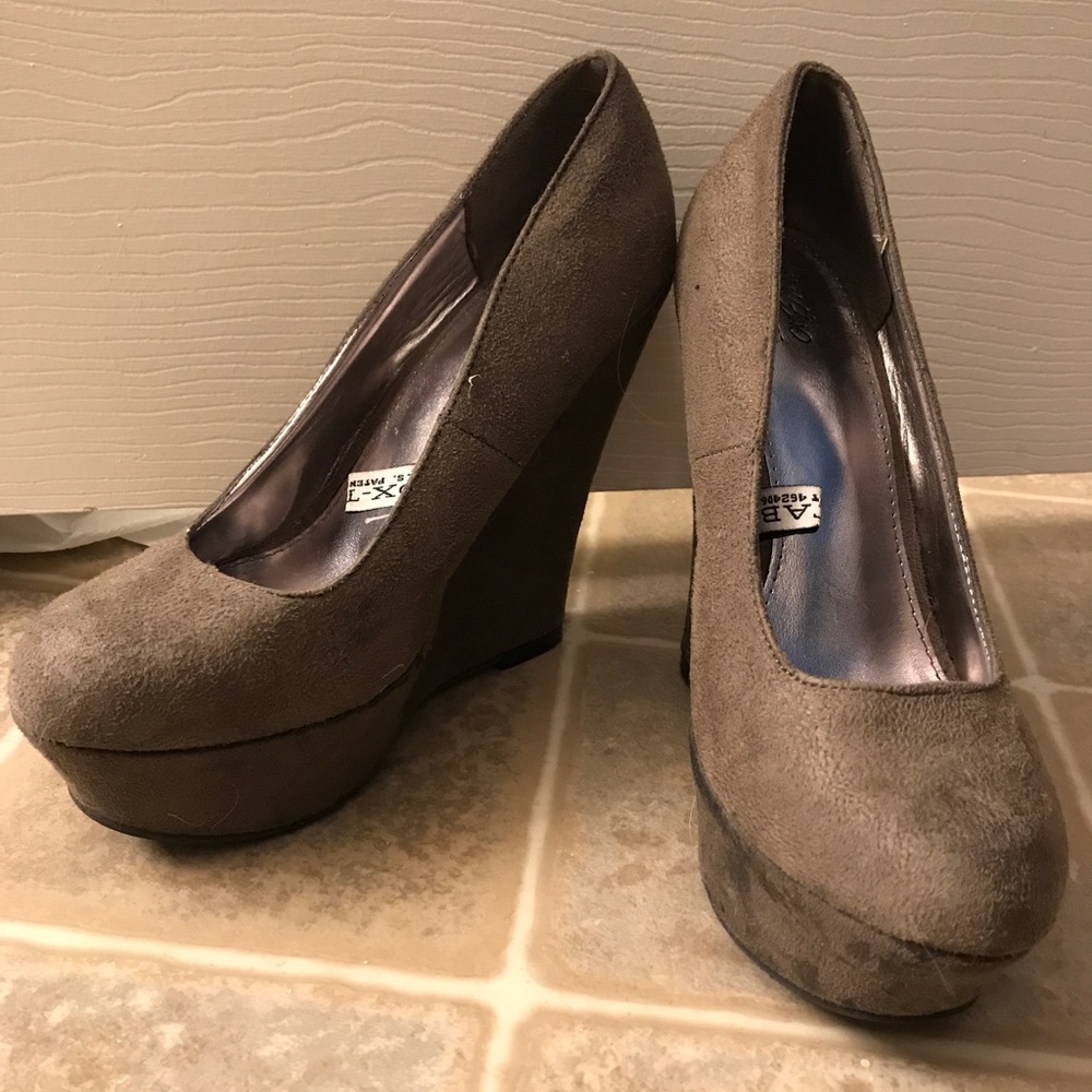 Suede Wedges