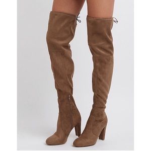 NWT Taupe Over the Knee Boot Sz 8