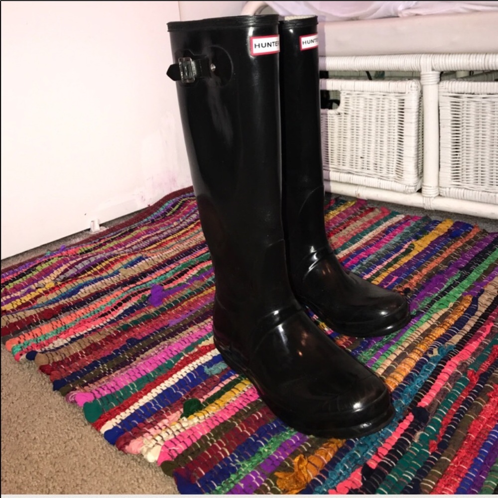 Tall Black Hunter Boots