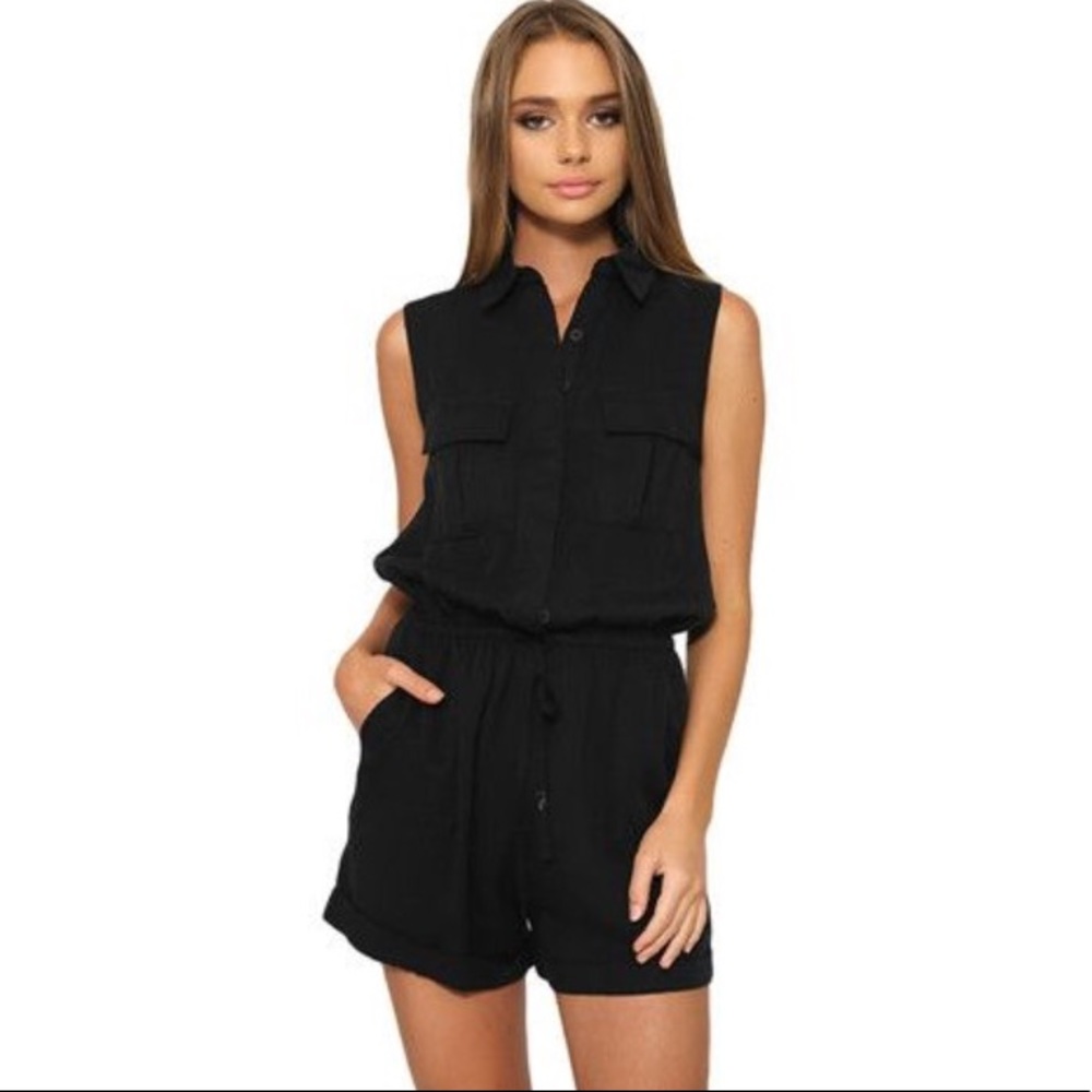 Belted romper