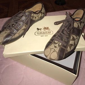 Coach brown shoes
