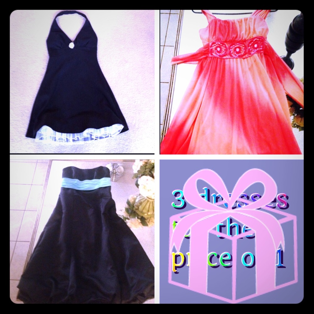 All 3 teen prom dresses