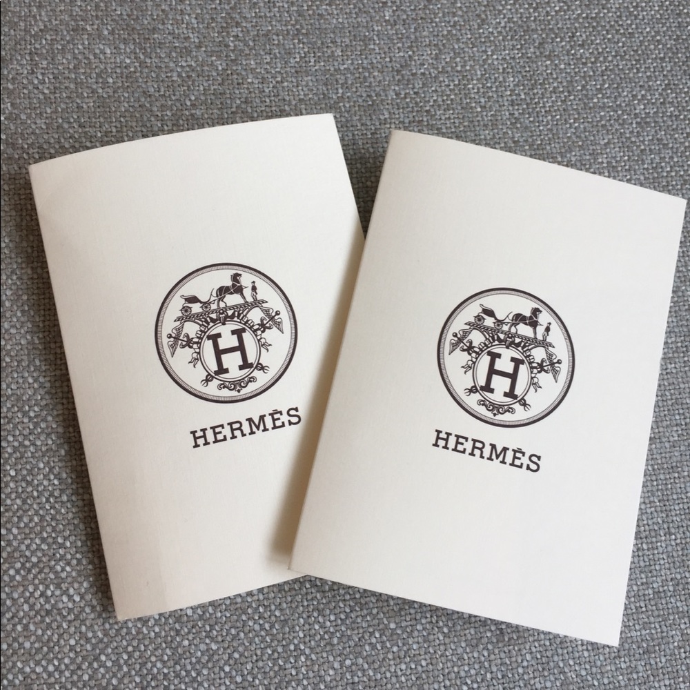 Set of 2 Hermes paper receipt holder