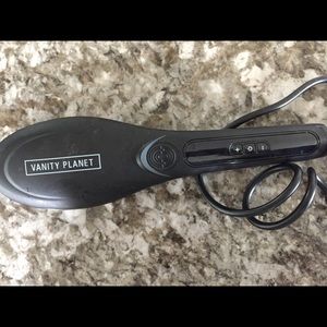 Vanity planet hair brush straightener