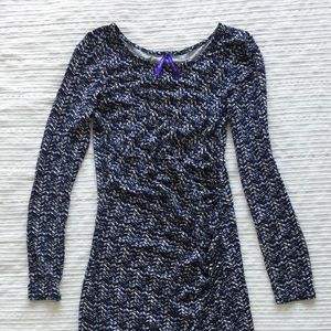 Seraphine chevron print maternity dress