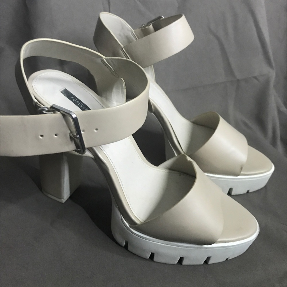 Forever21 Tan Heels