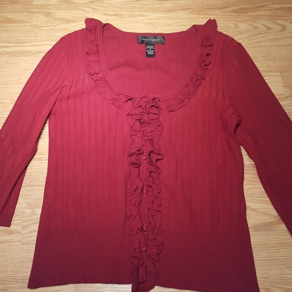 Burgundy ladies sweater - Picture 2 of 4