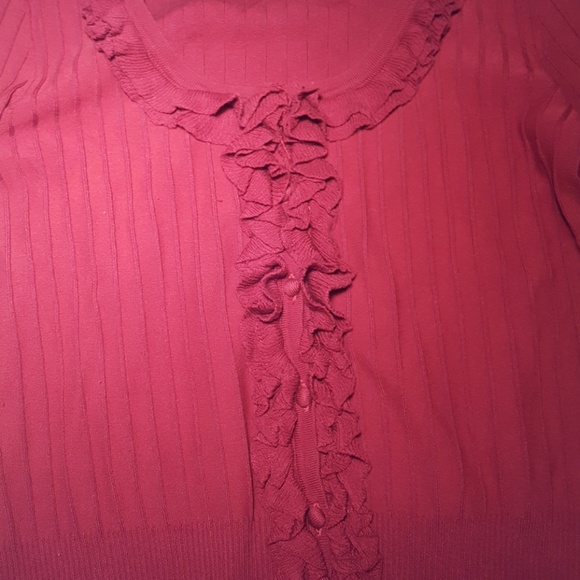 Burgundy ladies sweater - Picture 3 of 4