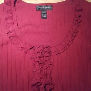 Burgundy ladies sweater