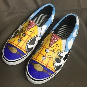 Hand Painted Toy Story Slip Ons