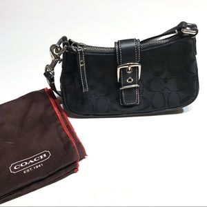 Small black coach c bag