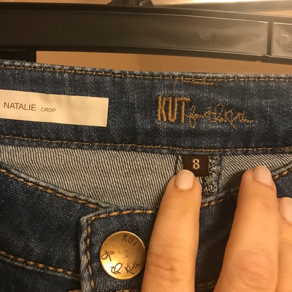 KUT From the Kloth Natalie cropped jeans size 8 - Picture 2 of 3