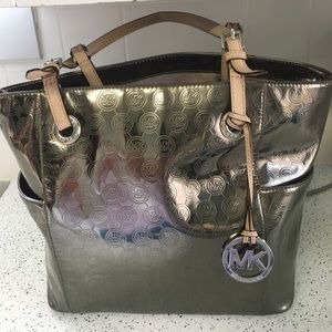 Mk embossed Michael kors purse