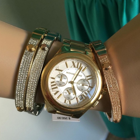 Michael Kors Accessories - Michael Kors Camilla Gold Tone Boyfriend Watch