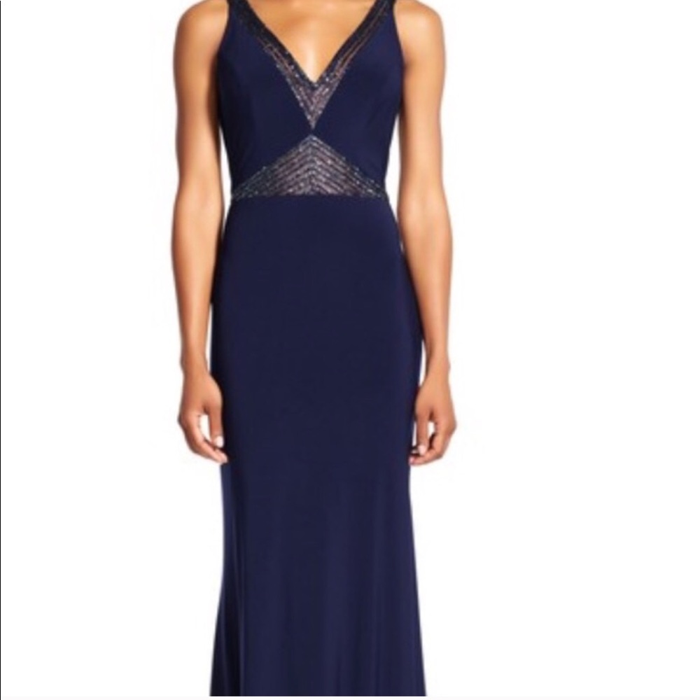 NWT Adrianna Papell Navy Blue Dress