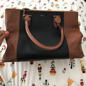 Ralph Lauren Newbury Double Zip Satchel