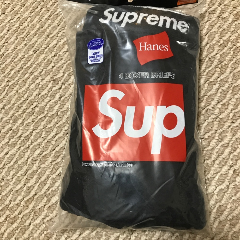 Supreme Black Boxers 3-pack size Medium