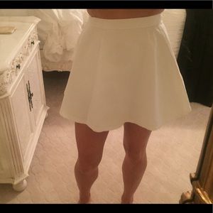 American Apparel Denim white skater skirt