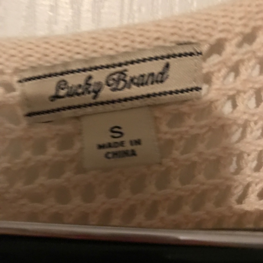 Lucky Brand nomad fringe open knit sweater - Picture 3 of 3