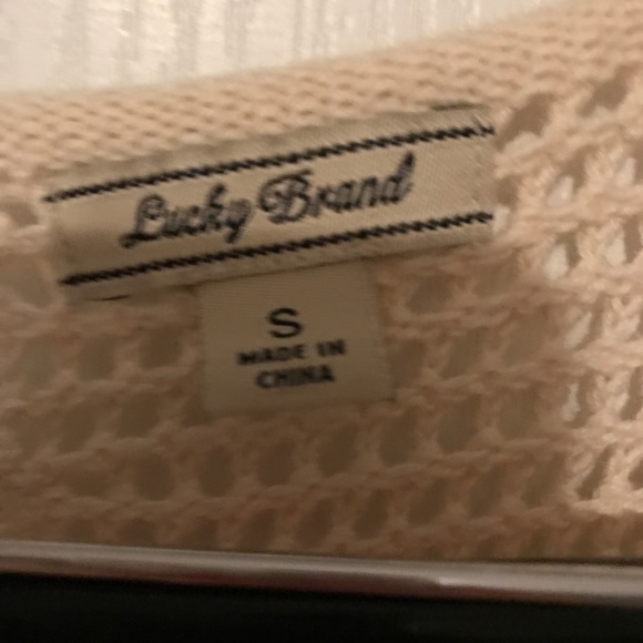 Lucky Brand nomad fringe open knit sweater - Picture 3 of 3