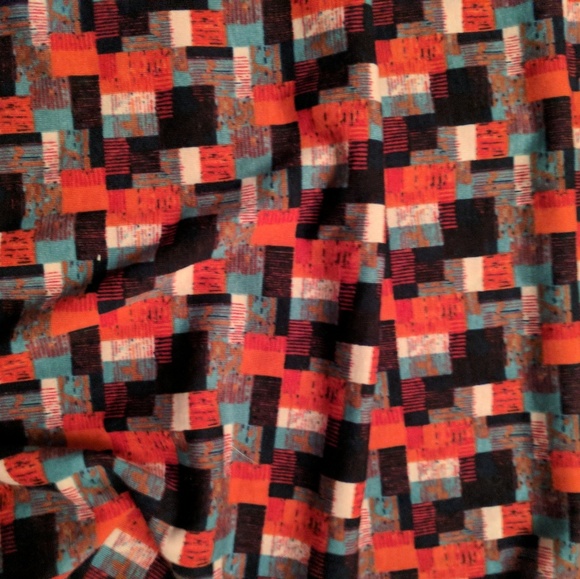 LulaRoe Julia XXS Patriotic Square Print - Picture 4 of 5