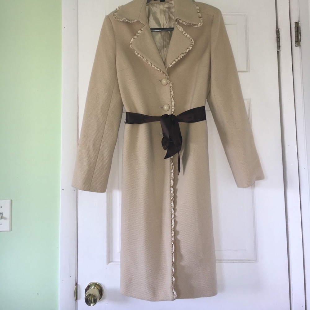 Express Cream Colored Peacoat