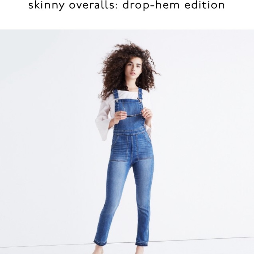Madewell skinny overalls drop-hem edition