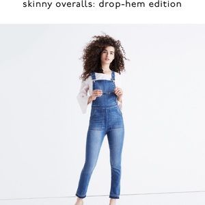 Madewell skinny overalls drop-hem edition