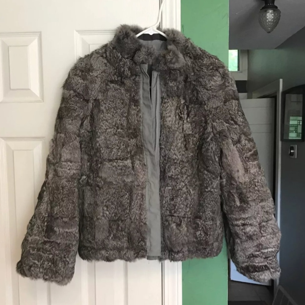 Reversible fur jacket