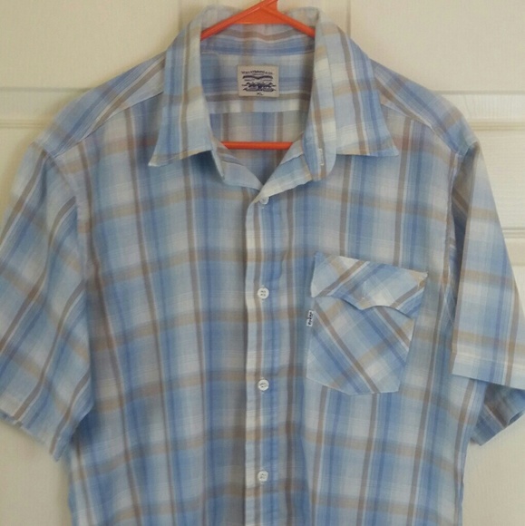 Levi Strauss Plaid Button Down Sz Xl - Picture 1 of 3
