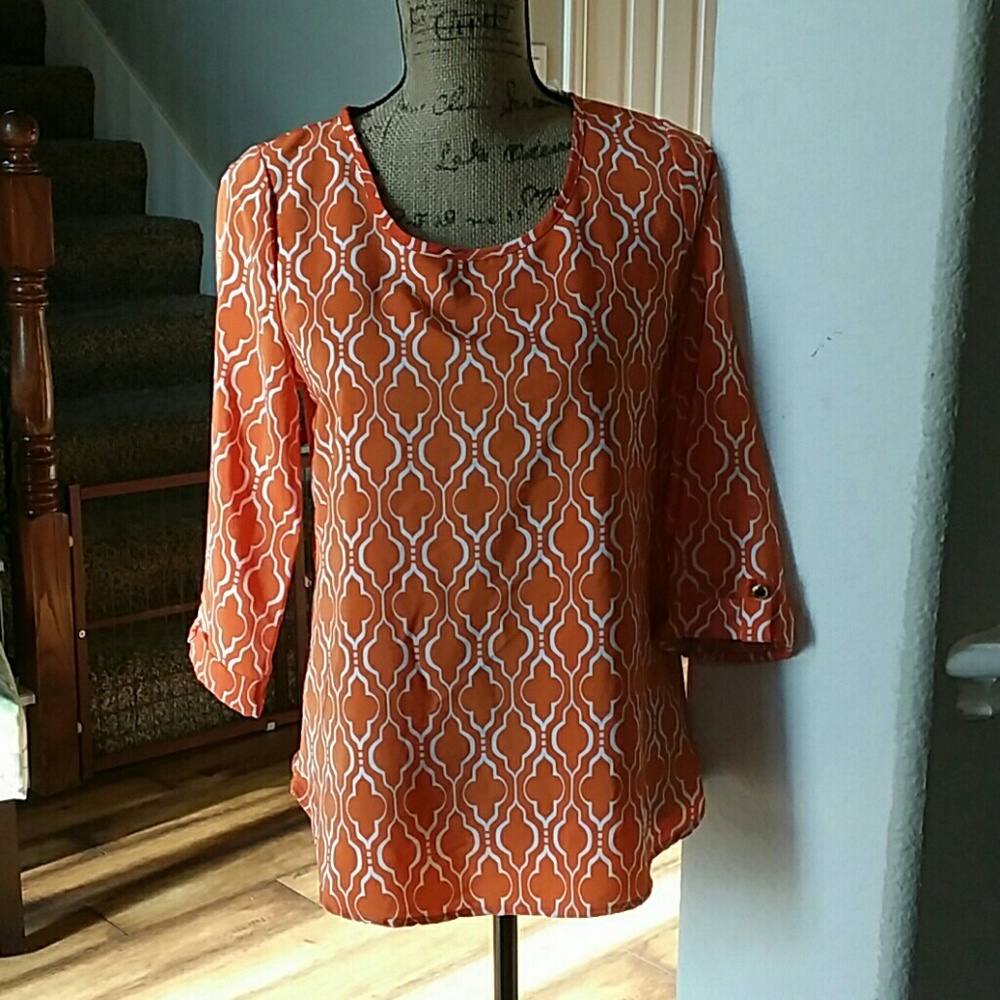 Orange blouse