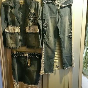 Blue Jean three piece set