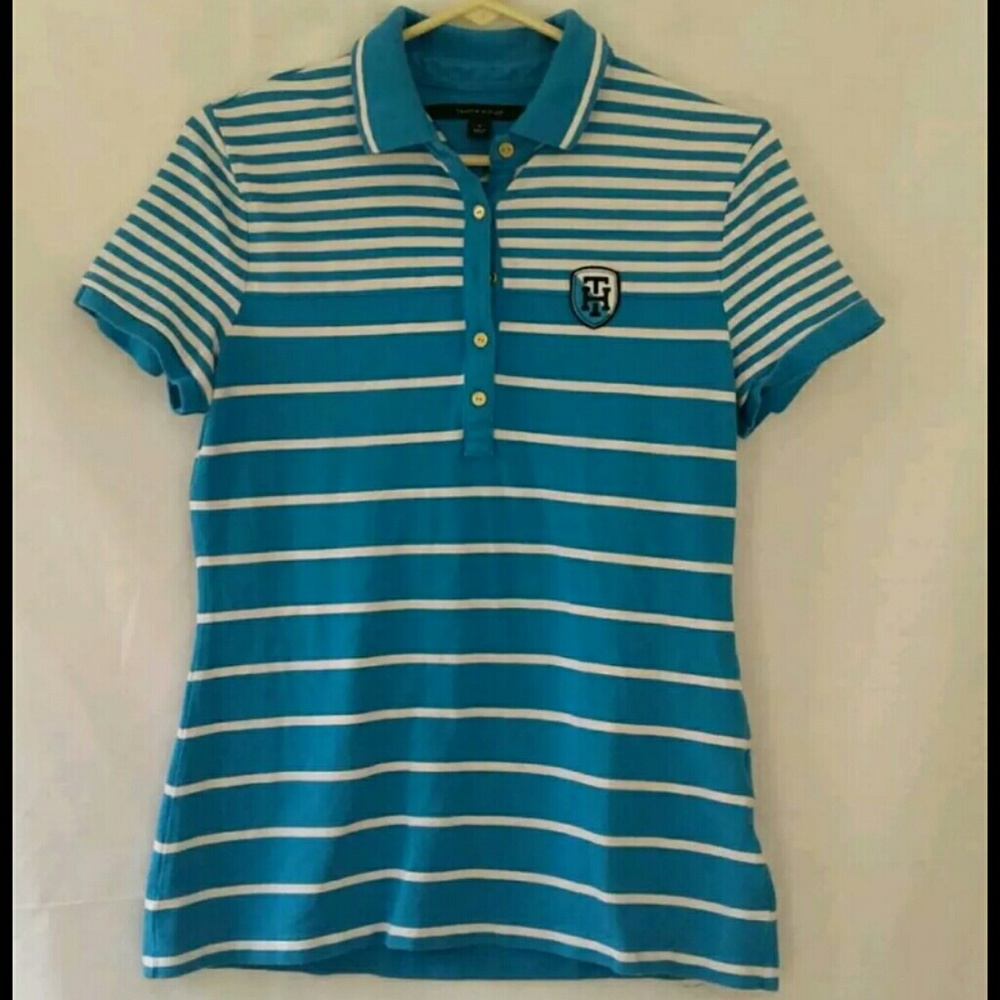 Tommy Hilfiger Womens Polo Shirt Sz M