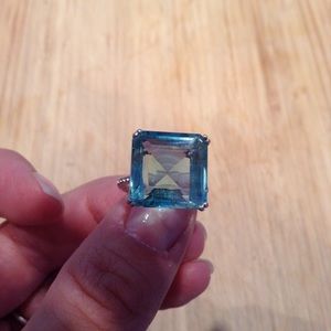 On Hold!   Blue Topaz ring