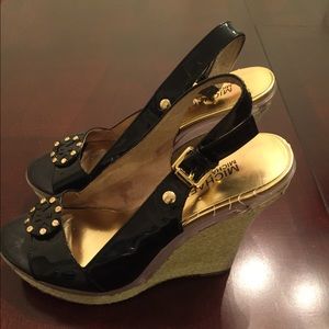 SALE! Michael Kors Patent Leather Wedges