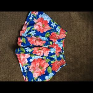 Floral skater mini skirt