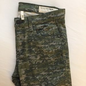 Rag & Bone printed Mid Rise Jeans