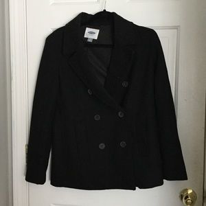 Old Navy black peacoat