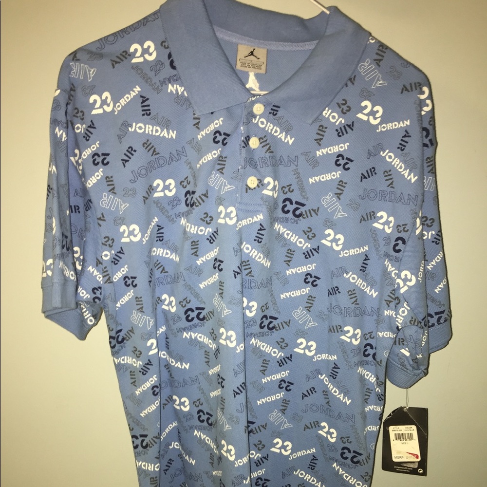 JORDAN POLO SHIRT BLUE!! BRAND NEW!! NEVER WORN